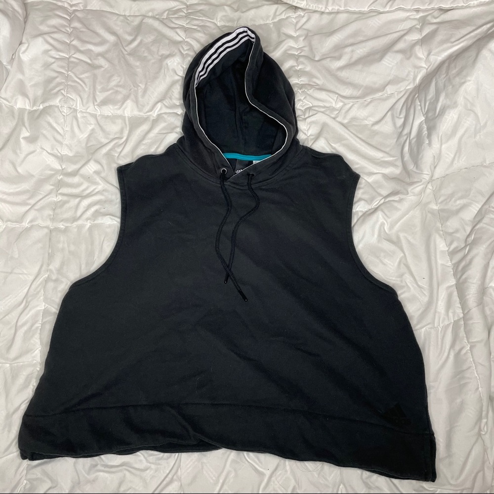 ⚡️Adidas Sleeveless Hoodie Size L GUC